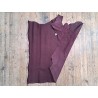 Demi peau de cuir de veau grain façon écorces - bordeaux - maroquinerie - Cuir en stock
