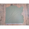 Grand morceau de cuir de veau lisse - Vert de gris - B - Cuir en Stock