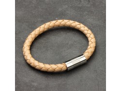 Attache magnétique pour bracelets - Nickelé - 9mmx22mm - Cuirenstock