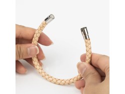 Attache magnétique pivotant T - Nickelé - 8mmx20mm - Cuirenstock