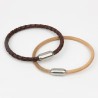 Attache magnétique capsule - Nickelé - 5mmx19mm - Cuirenstock
