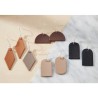 Lot de 2 crochets de Boucles d’Oreilles - Nickelé - Cuirenstock
