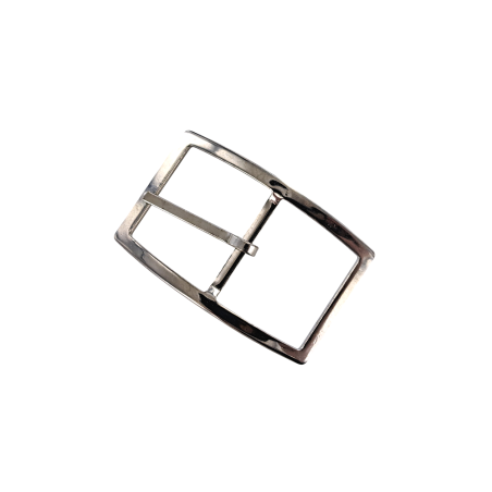 Boucle de ceinture rectangulaire - nickelé- 30 mm - bouclerie - accessoire - cuirenstock