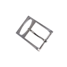 Boucle de ceinture fantaisie - nickelé brossé - 40 mm - bouclerie - accessoire - cuirenstock