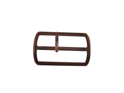 Boucle de ceinture rectangulaire - cuivre - 40 mm - bouclerie - accessoire - cuir en stock