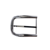 Boucle de ceinture demi D - nickelé - 50 mm - bouclerie - accessoire - Cuir en Stock