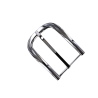 Boucle de ceinture demi D - nickelé - 50 mm - bouclerie - accessoire - Cuir en stock