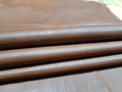 Lot de 3 peaux de cuir stretch - Marron - Bonne affaire