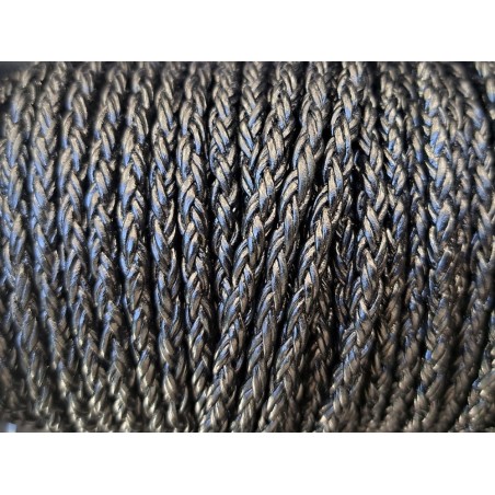 lacet rond tressé - 4mm - bijoux - maroquinerie - cuirenstock