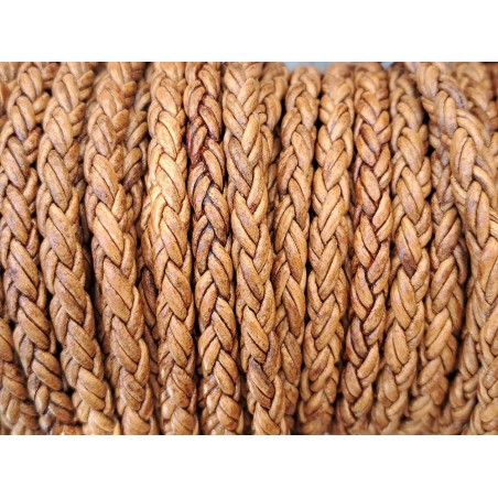 lacet rond tressé - 8mm - bijoux - maroquinerie - cuirenstock
