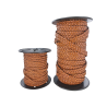 Lacet plat tressé - 12 mm - Brun - Bijoux - Cuirenstock