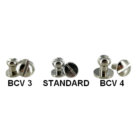Lot de 5 boutons de col à vis finition LAITON - Standard