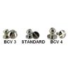 Lot de 5 boutons de col à vis finition LAITON - Standard