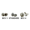 Lot de 5 boutons de col à vis finition BRONZE - Standard