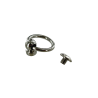 Bouton de col avec anneau - NICKELE - 16mm - Cuirenstock