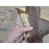 3 peaux uniques - Saumon - A - Cuir en Stock