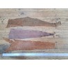 3 peaux uniques - Saumon - B - Cuir en Stock