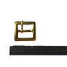 Boucle de ceinture carrée - Laiton - 20 mm - Cuir en Stock