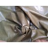Morceau de cuir de vachette ciré pullup - Vert olive -B- Cuirenstock