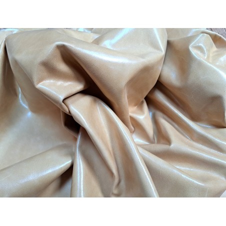 Morceau de cuir de vachette ciré pullup - Beige - A - Cuirenstock