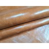 Morceau de cuir de vachette ciré pullup - Noisette - B - Cuir en Stock