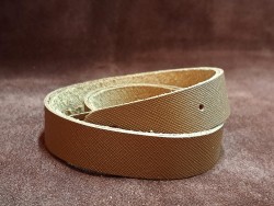 Paire de anses en cuir prêtes à poser - 50 cm - Couleur camel