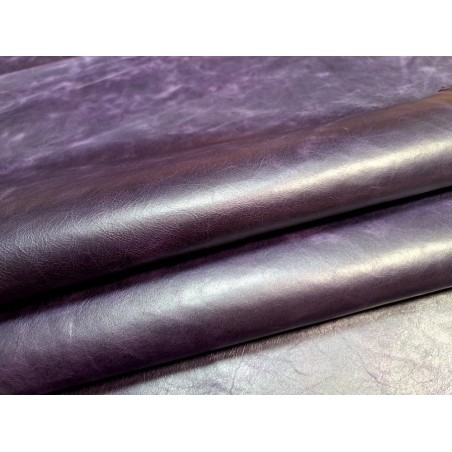 demi peau - vachette - pullup violet - Cuirenstock