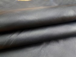 Demi peau de cuir de veau grain façon lézard - noire - maroquinerie - Cuirenstock