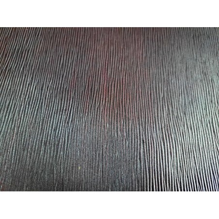 Morceau de cuir de veau grain effet chêne - Raisin - Cuir en Stock