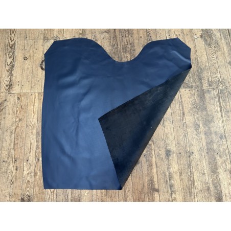 Croûte de cuir de veau pigmentée – BLEU NAVY - Cuir en Stock