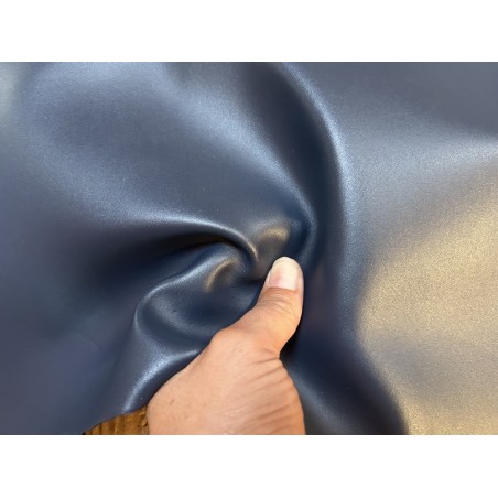 Croûte de cuir de veau pigmentée – BLEU NAVY - Cuir en Stock