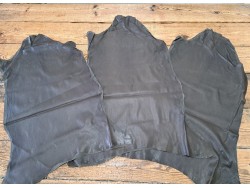 Lot de 3 peaux de cuir stretch identiques - Kaki - Cuirenstock