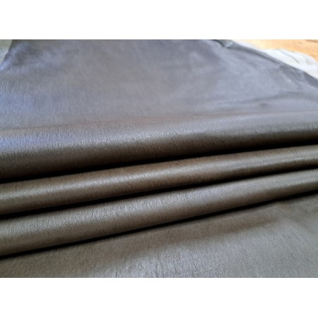 Lot de 3 peaux de cuir stretch identiques - Kaki - Cuirenstock