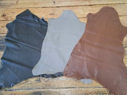 Lot de 3 peaux de cuir stretch - vêtement - divers - cuirenstock