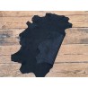 Peau de cuir de chèvre nubuck - Noir - Cuirenstock