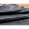 Peau de cuir de chèvre grain naturel - Noir - maroquinerie