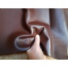 peau de cuir de veau lisse - terre d'ombre - Cuir en stock