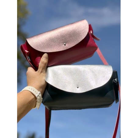 Kit sac cuir DIY débutant – Sac “L’Essentiel” à coudre soi-même – Coloris automne - Kit complet sans outils - Cuir en Stock