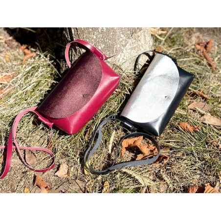 Kit sac cuir DIY débutant – Sac “L’Essentiel” à coudre soi-même – Coloris automne - Kit complet sans outils - Cuir en Stock