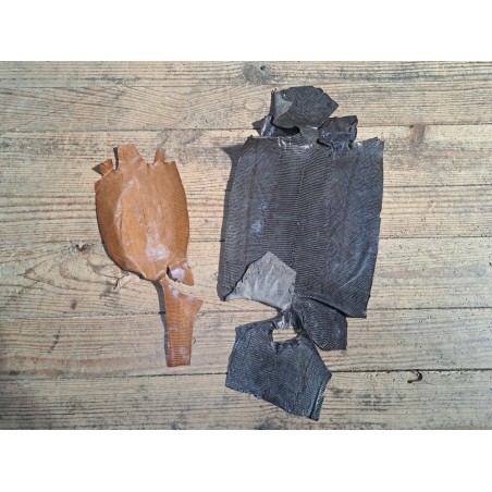 Lot de 2 peaux de cuir de lézard - D - Cuirenstock