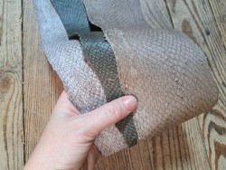 3 peaux uniques - Saumon - H - Cuir en Stock