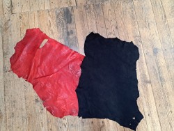 Lot de 2 peaux uniques - Cuir de chèvre / mouton - Cuirenstock
