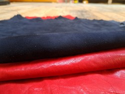 Lot de 2 peaux uniques - Cuir de chèvre / mouton - Cuirenstock