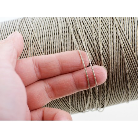 Fil de lin naturel tressé vendu au mètre travail du cuir Cuir en Stock