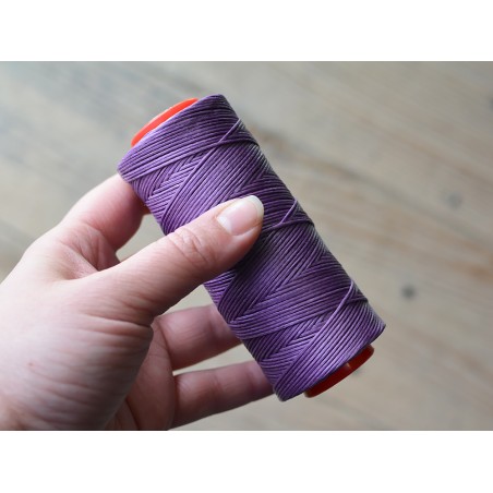Fil ciré violet en polyester tressé travail du cuir couture accessoires Cuir en Stock