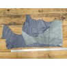 Grand morceau de cuir de veau lisse - Gris -B- Cuir en stock