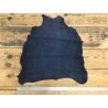 Peau de chèvre velours bleu marine Cuir en Stock