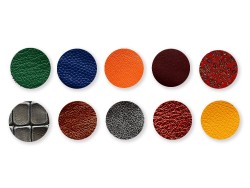 Lot pastilles sequins en cuir coloré pour créations et loisirs créatifs - Cuir en Stock