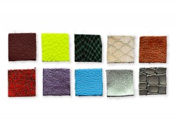Lot surprise 10 petits carrés en cuir pour la création - Cuir en Stock