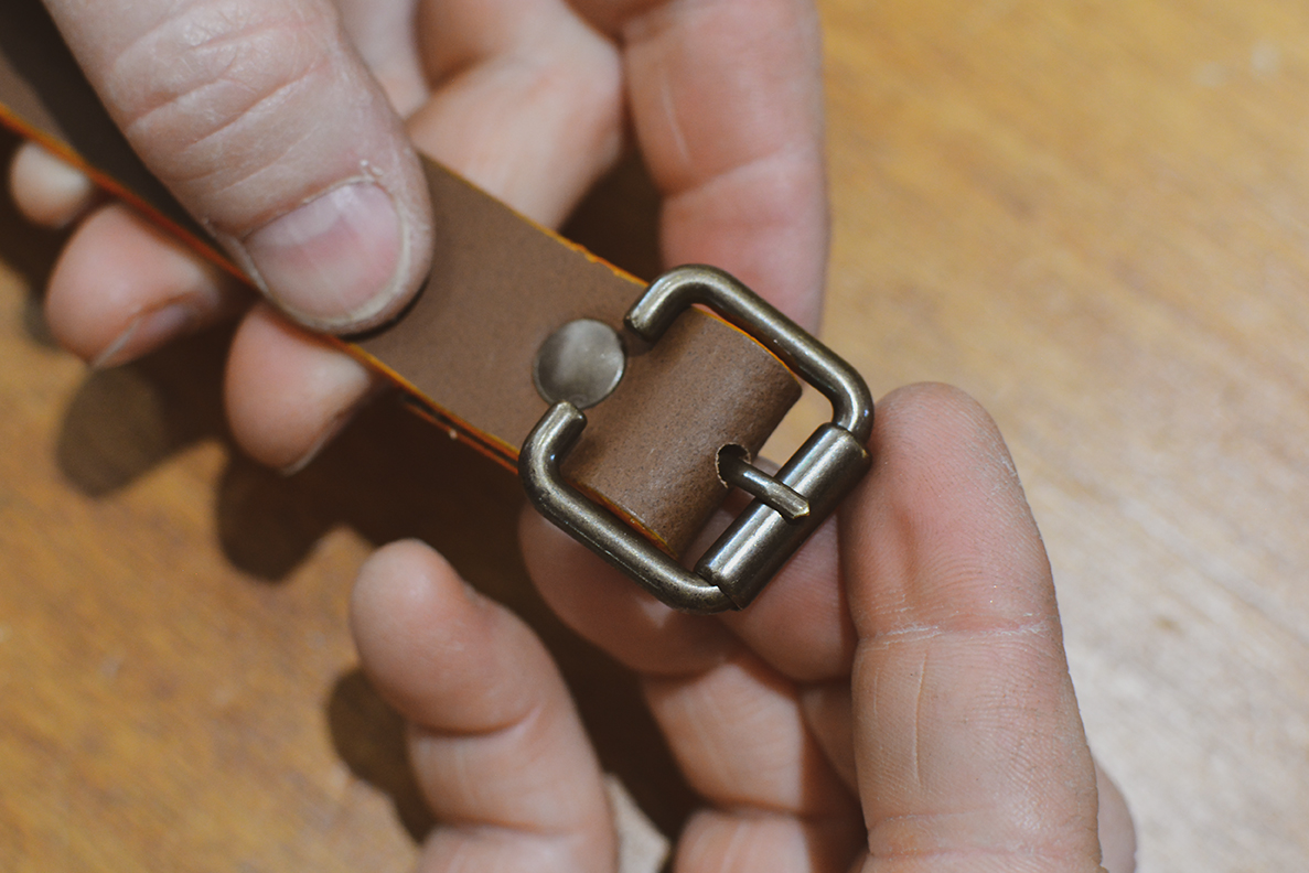 Tuto ceinture en cuir enfant avec rivets - Cuir en Stock